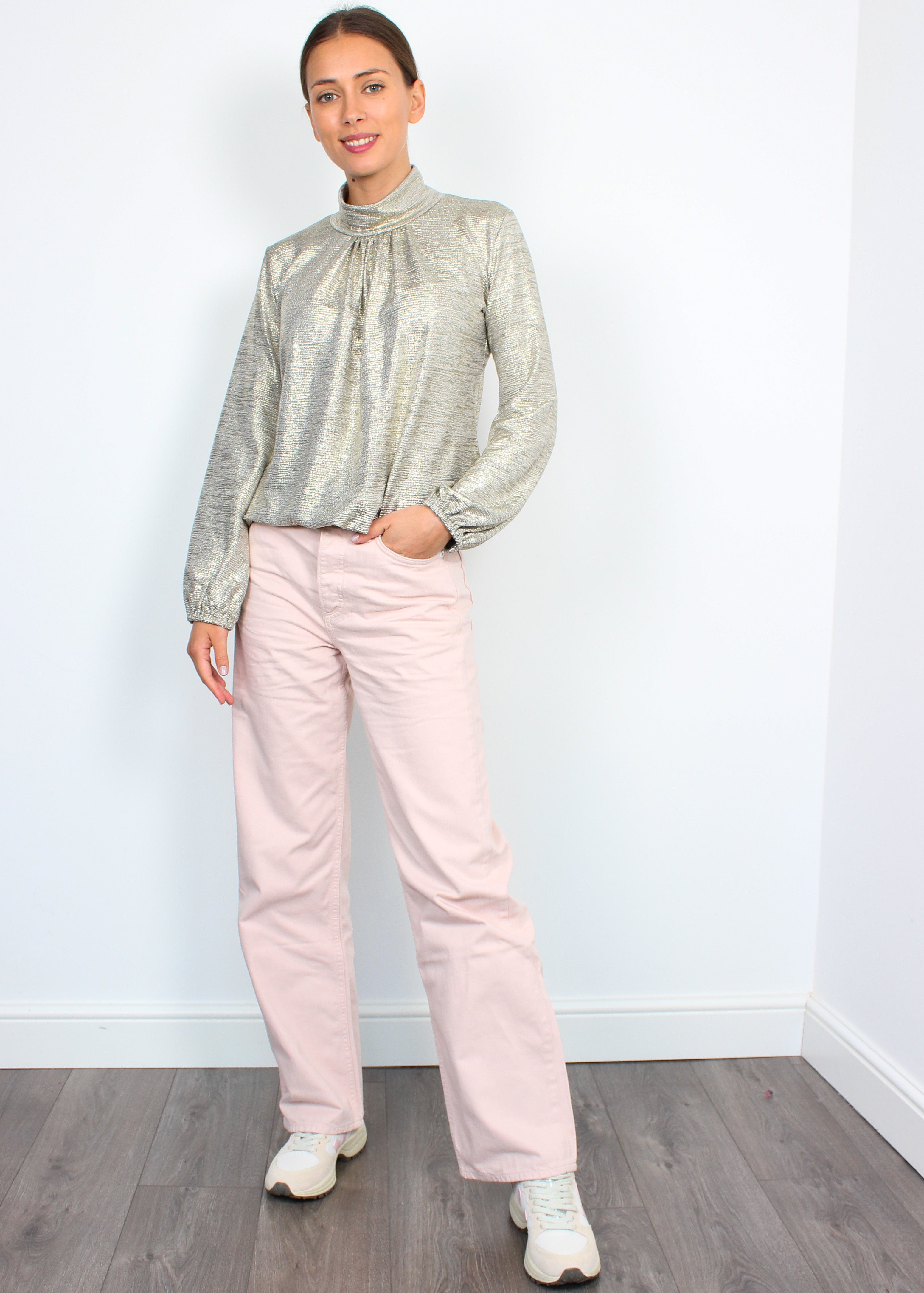 Onjenu Amber Top in Metallic Print