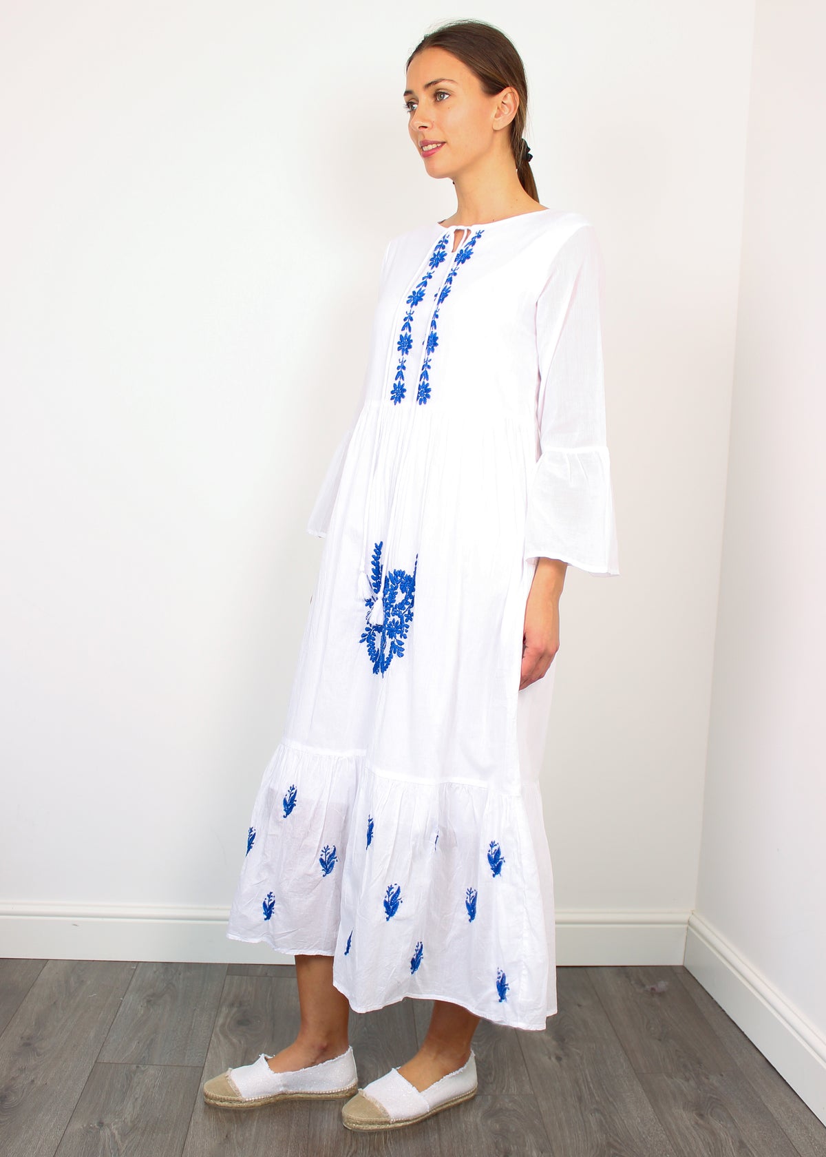 DREAM Dorothy dress in blue and white