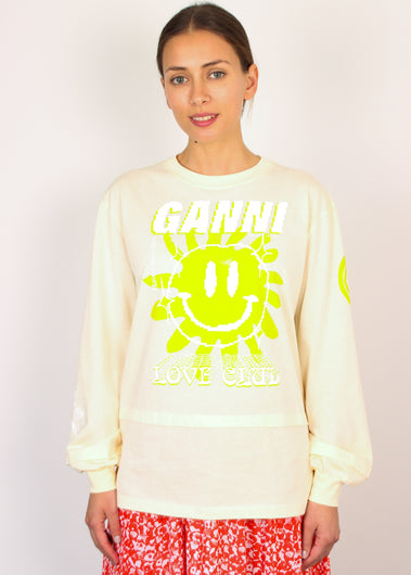GANNI T3189 Light cotton Jersey in Rutabaga