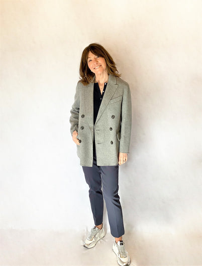 MM Vieste Wool Jacket in Grey Melange