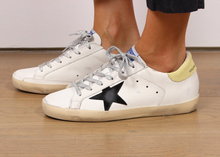 GG Super Star in White, Black, Light Green