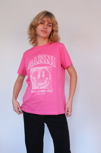 GANNI T3072 Basic Jersey in Rose