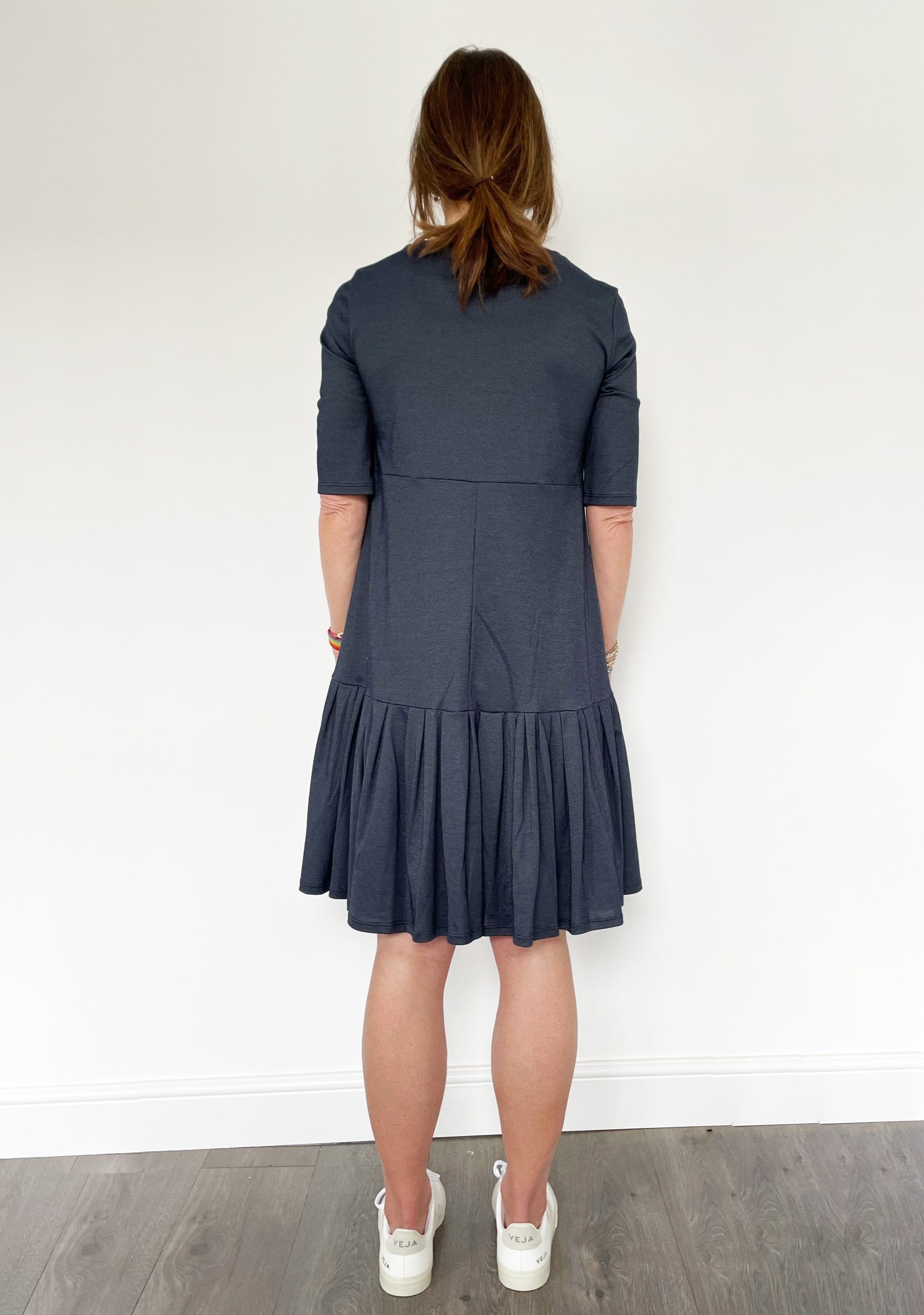 MM Navarra Jersey Dress in Blue