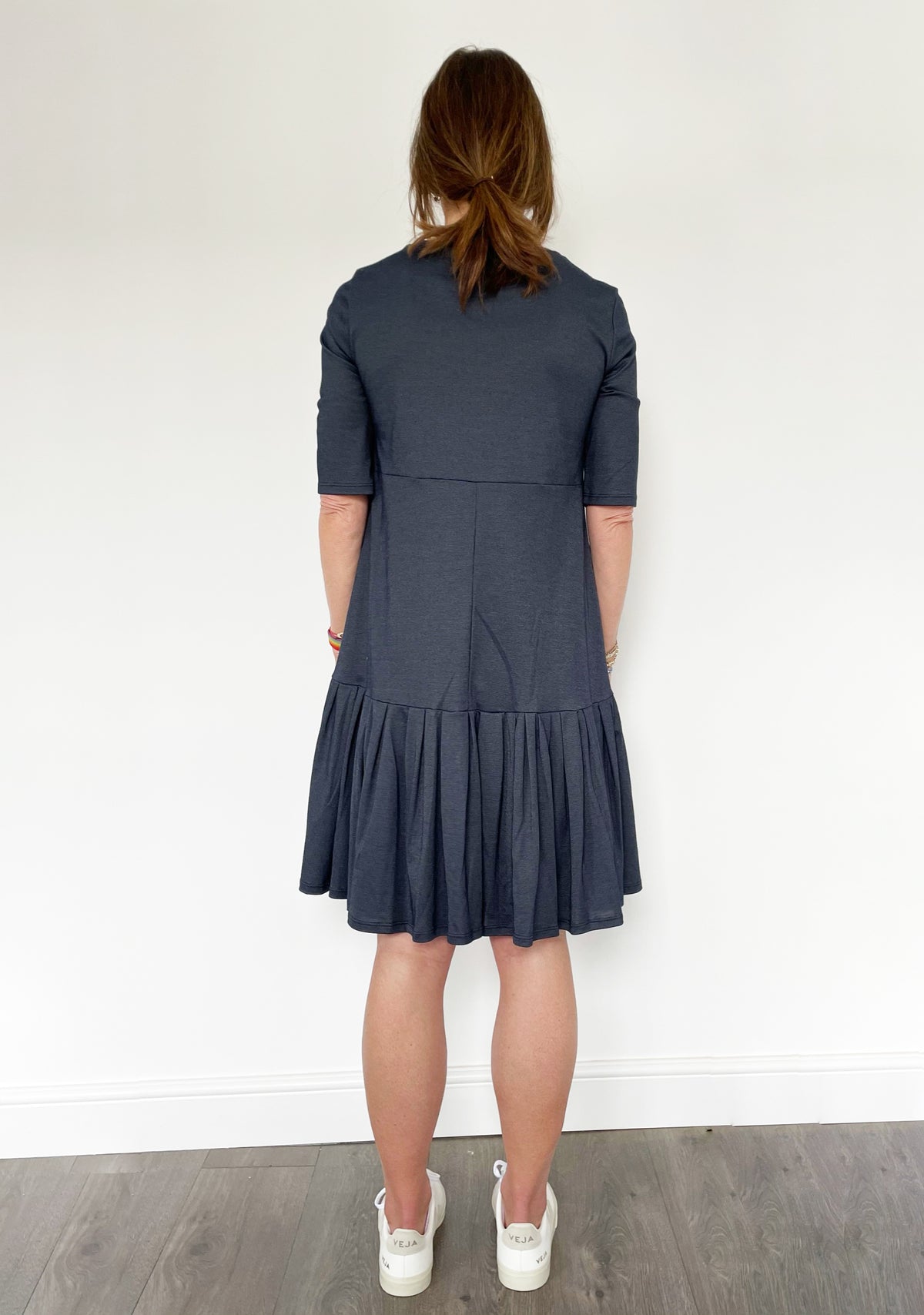 MM Navarra Jersey Dress in Blue
