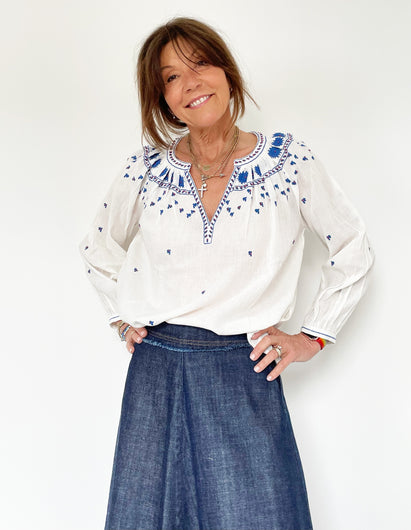 VELVET Lynette Top in Off White