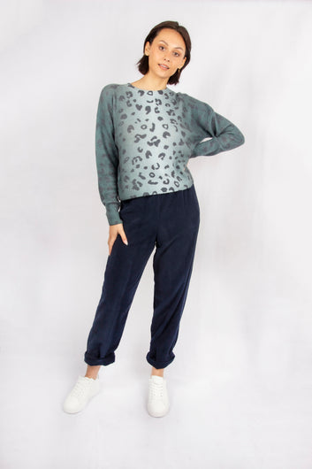 360 Christi Printed Jumper in  Eucalyptus