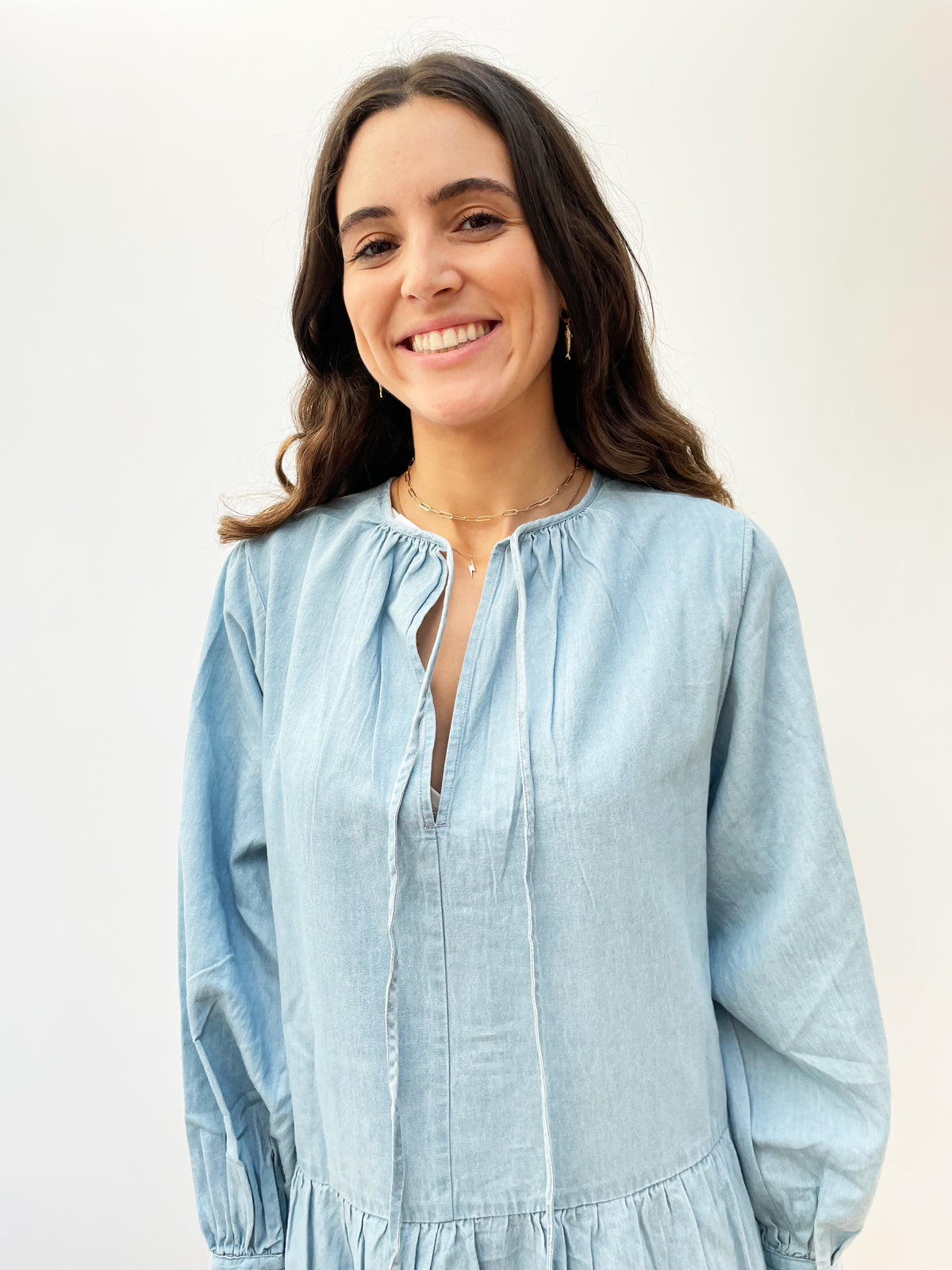SLF Gilli Short Dress in Light Blue