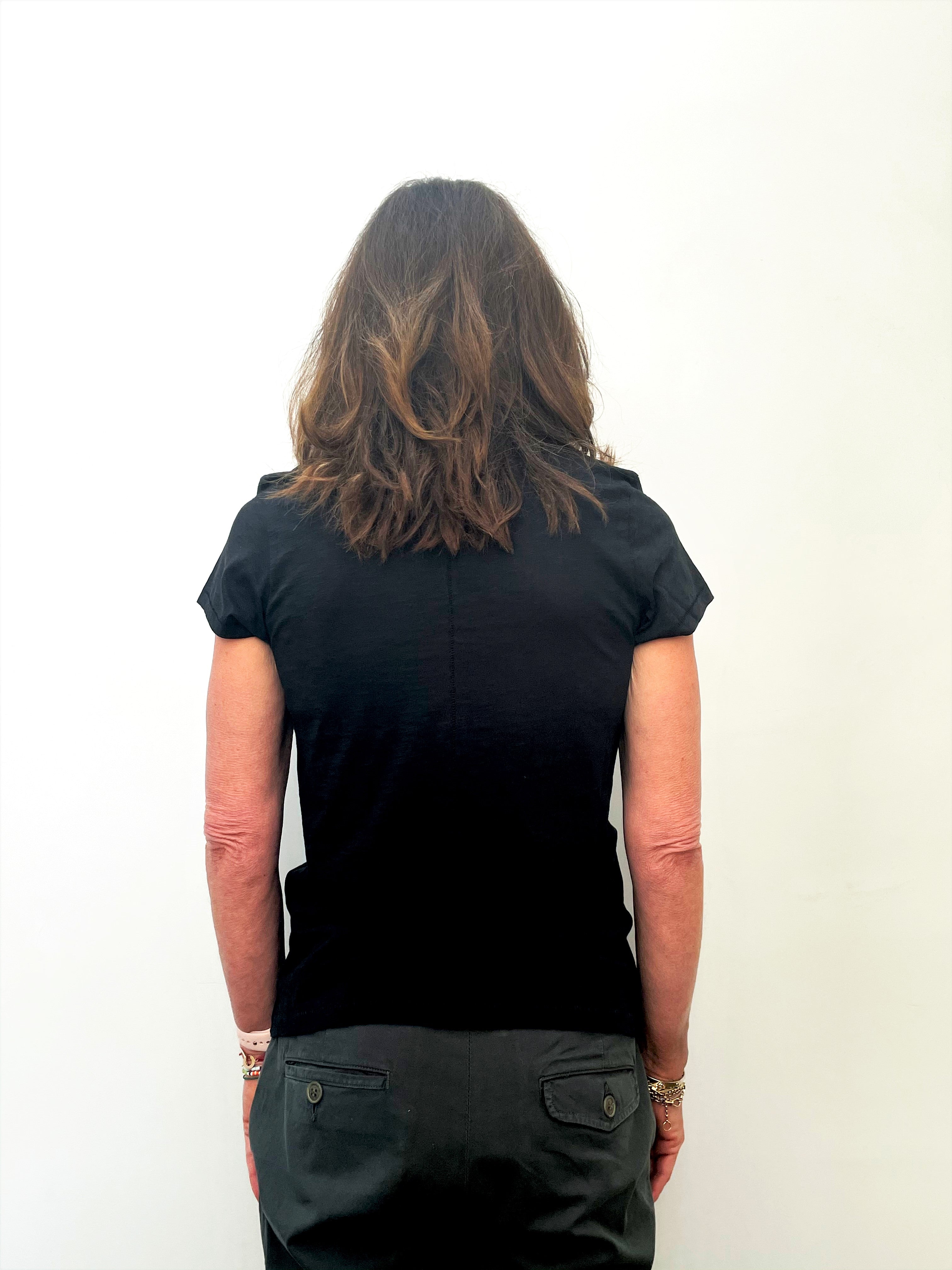R&B Lily Flower Tee in Black