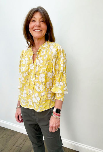 VELVET Anissa Top in Yellow