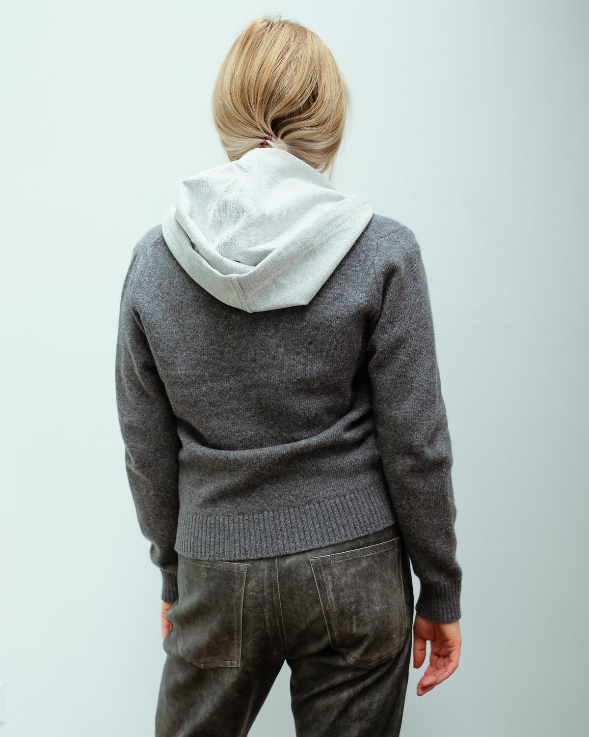 VB Hoodie dickey in grey