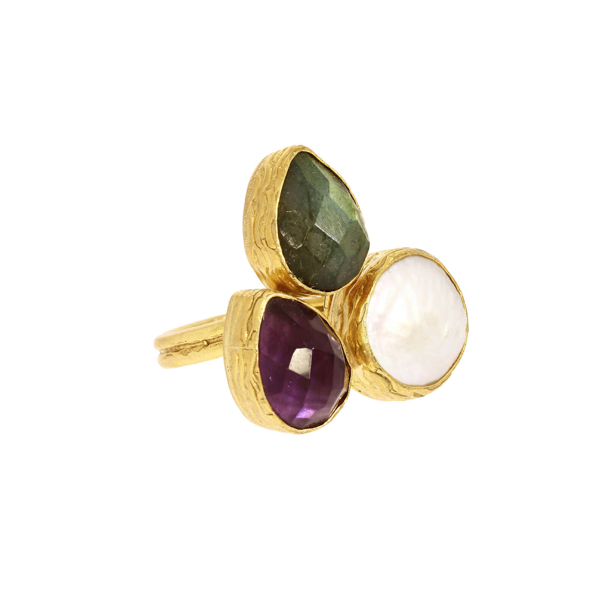 OTTOMAN 3 stone ring