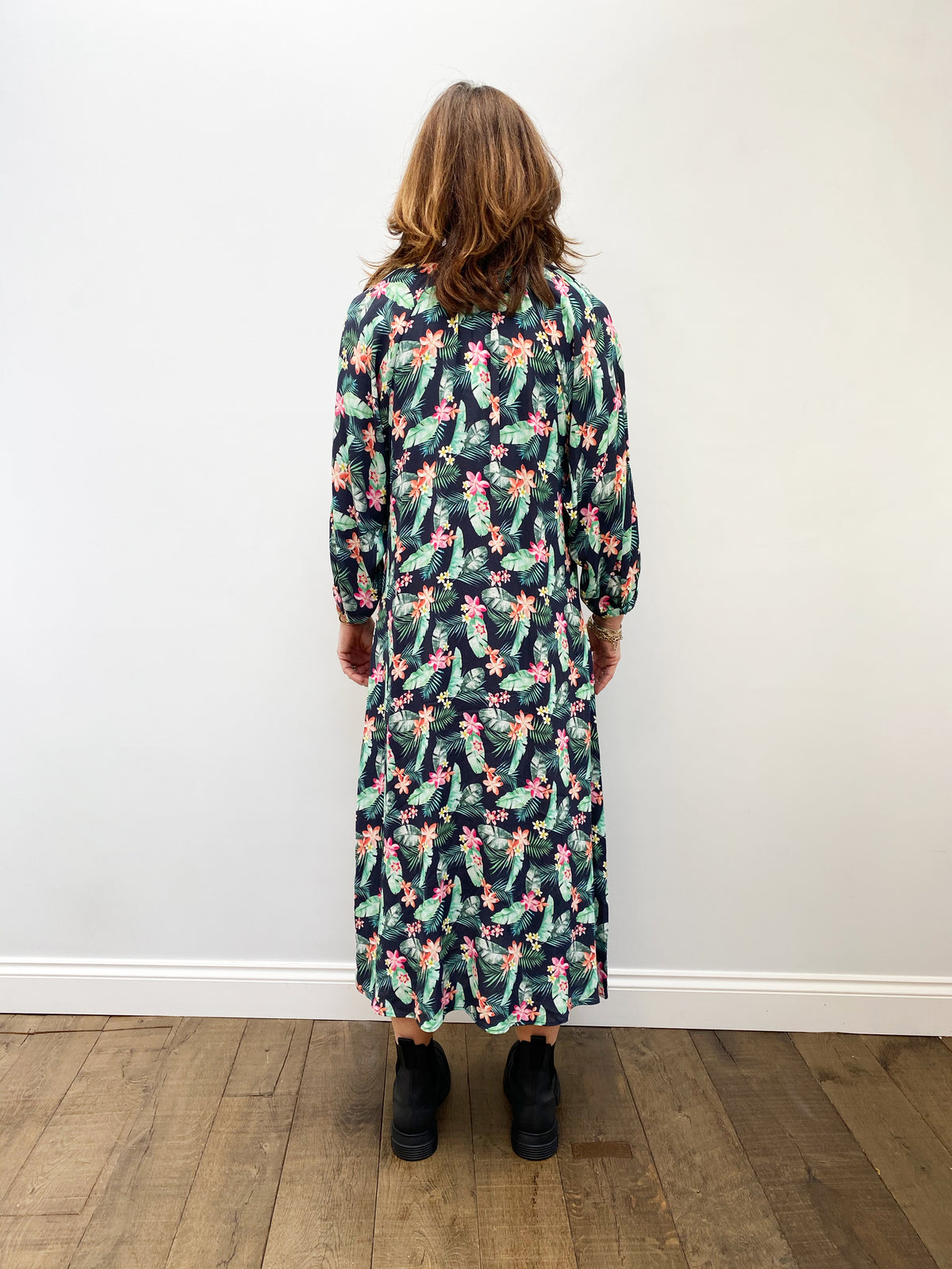 PPL Zion Dress in Tropical 02 Multi on Black
