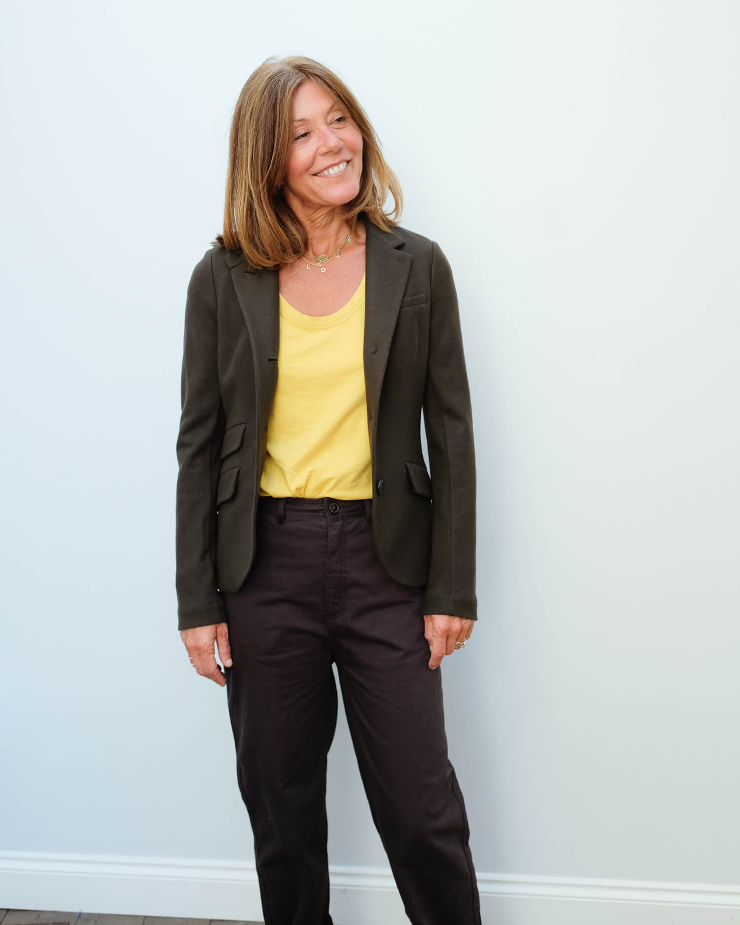 R&B Slade blazer in army green