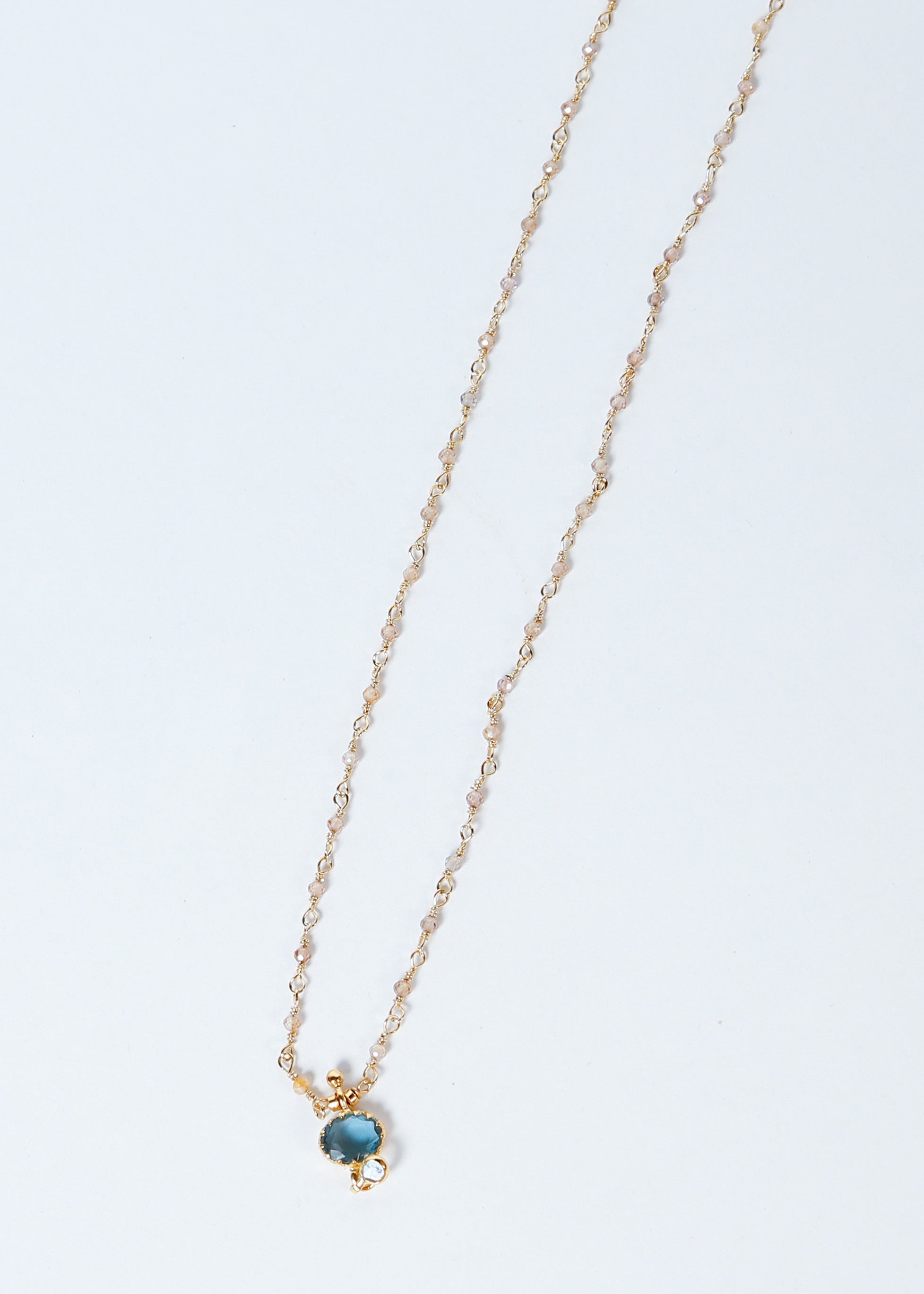 HANKA Gabriel Necklace in Zircon, Topaz, Polki