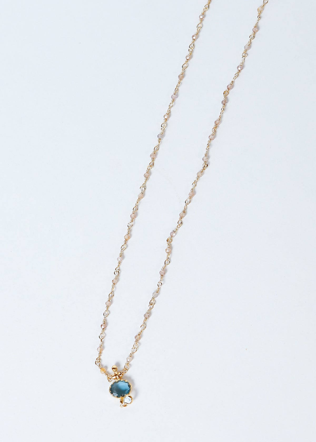 HANKA Gabriel Necklace in Zircon, Topaz, Polki