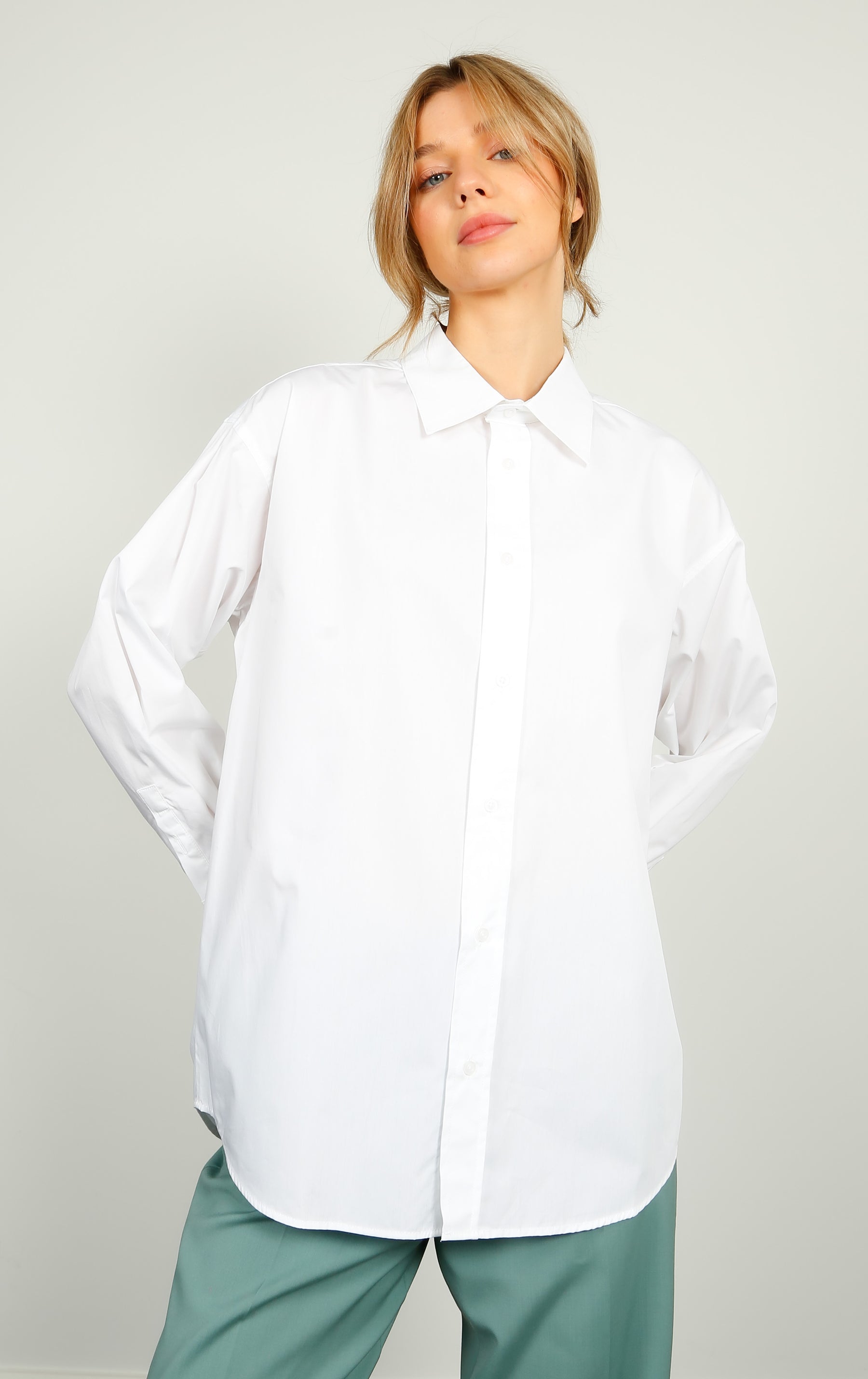 PARK Cotton Shirt in White