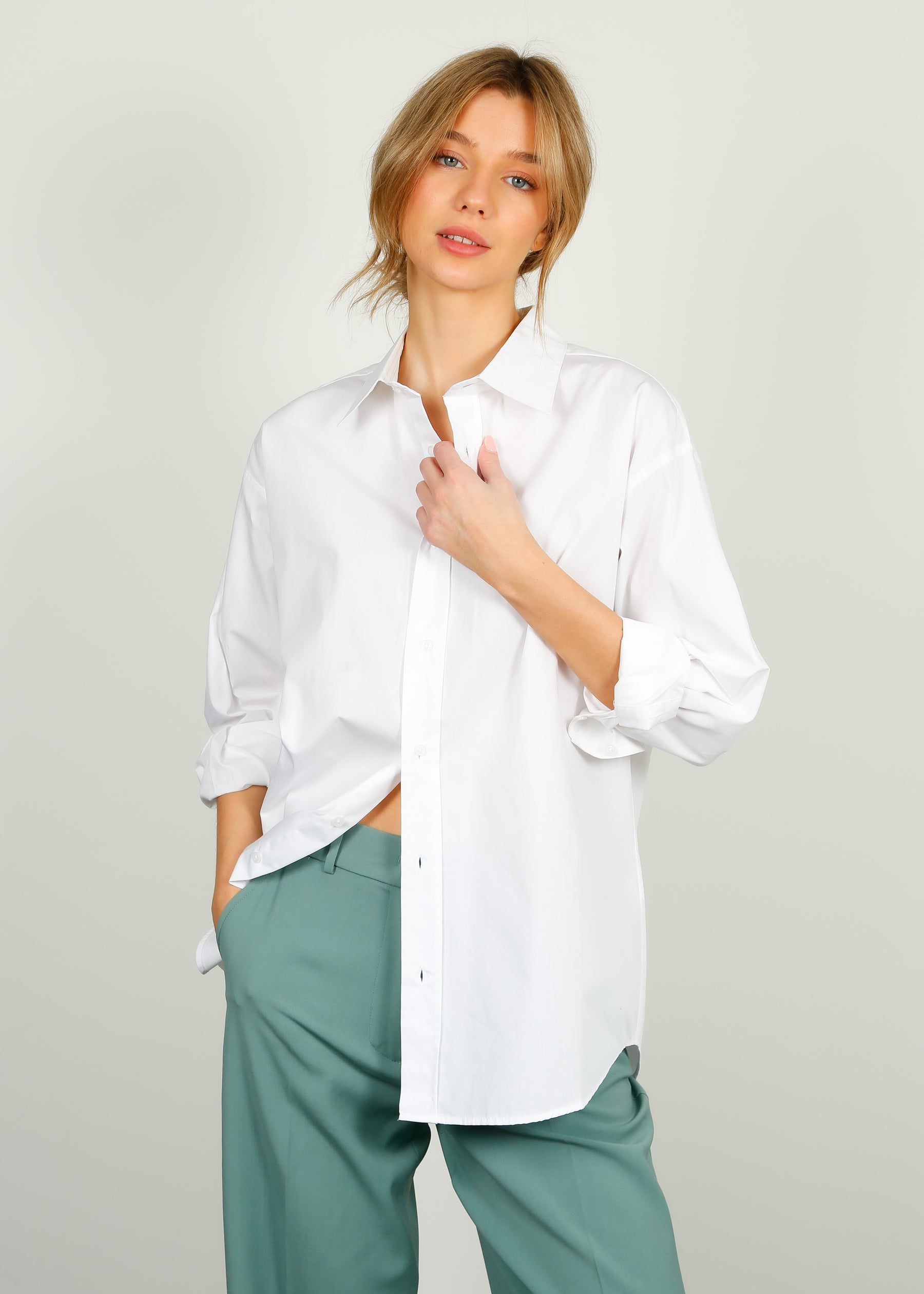 PARK Cotton Shirt in White