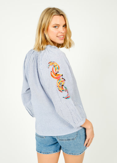 PPL Zion Top in Fruit Salad Blue Stripe