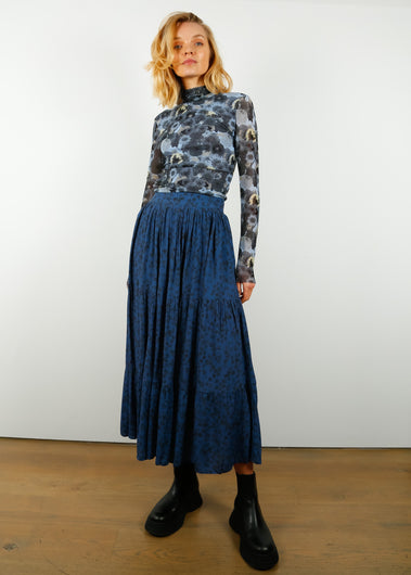 PPL Erin Skirt in Flower Shadows 04 Midnight