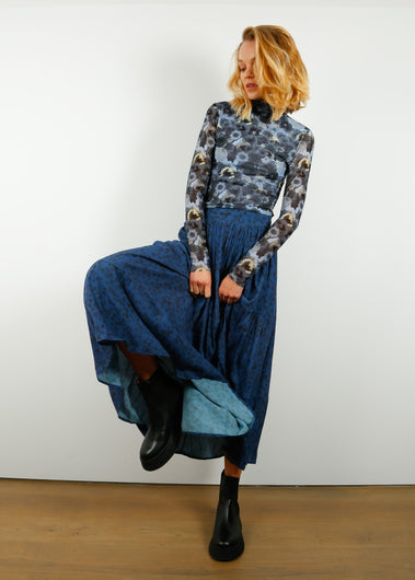 PPL Erin Skirt in Flower Shadows 04 Midnight