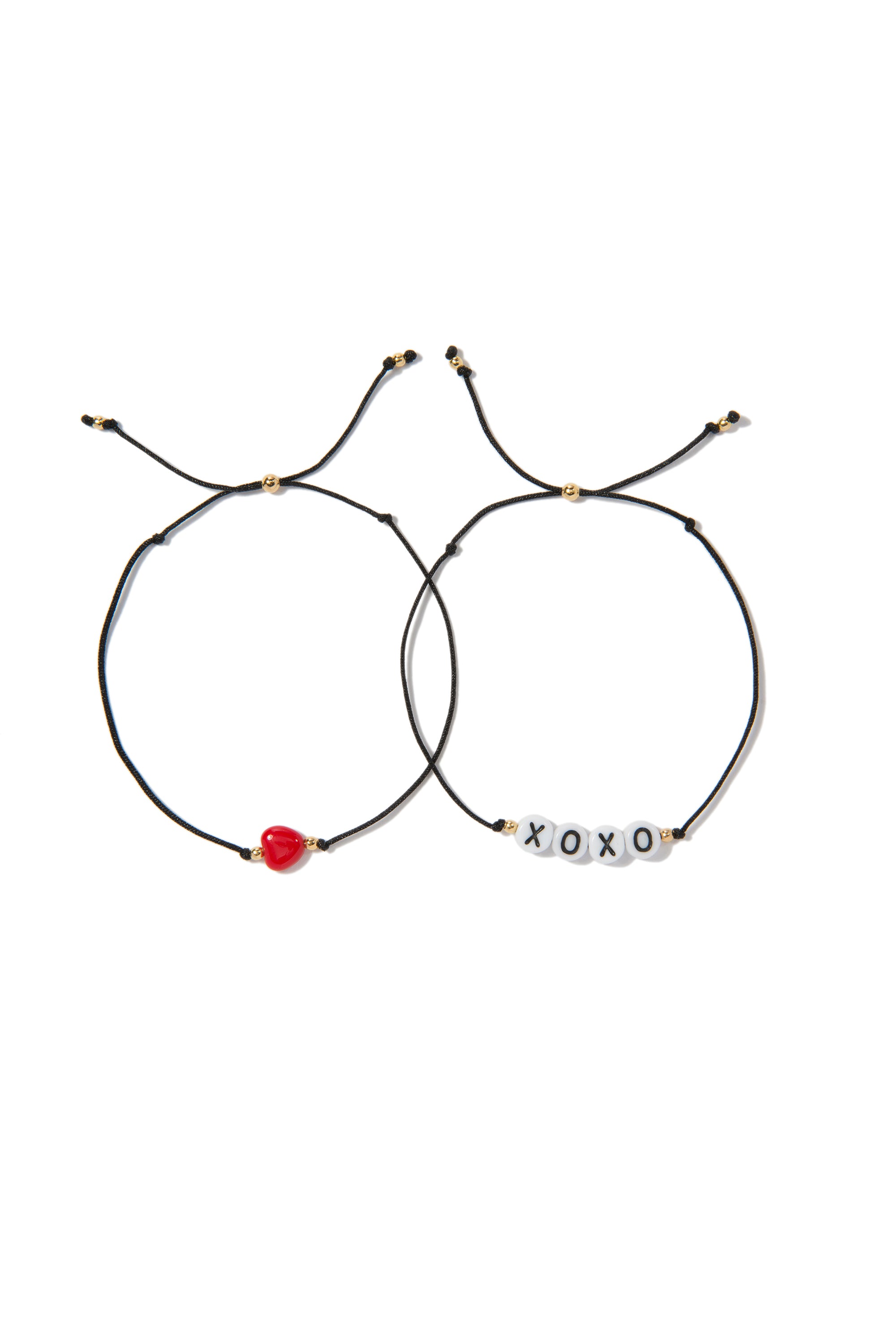 VA Hugs and kisses bracelet in black