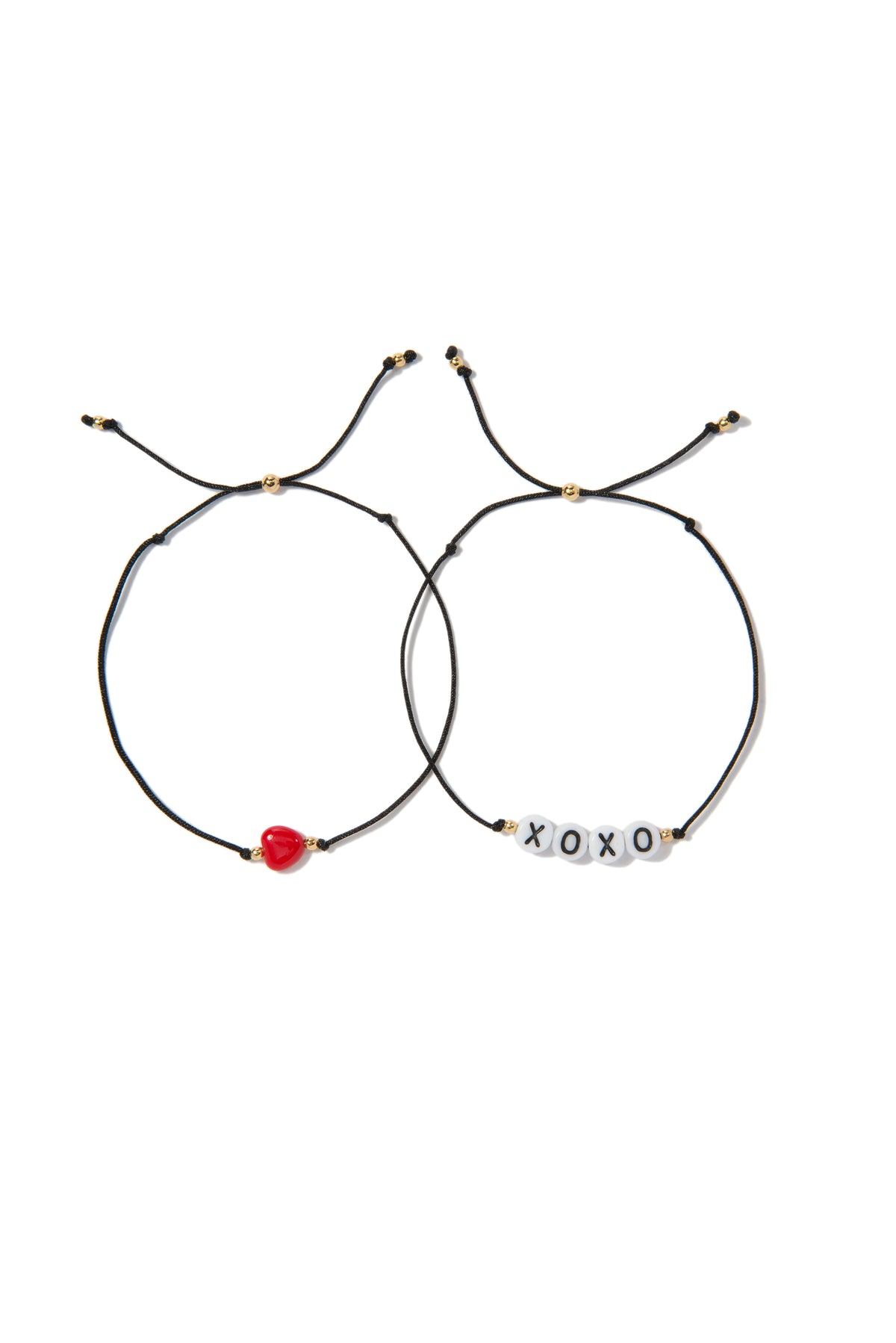 VA Hugs and kisses bracelet in black