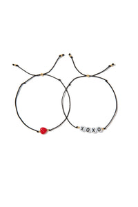 You added <b><u>VA Hugs and kisses bracelet in black</u></b> to your cart.