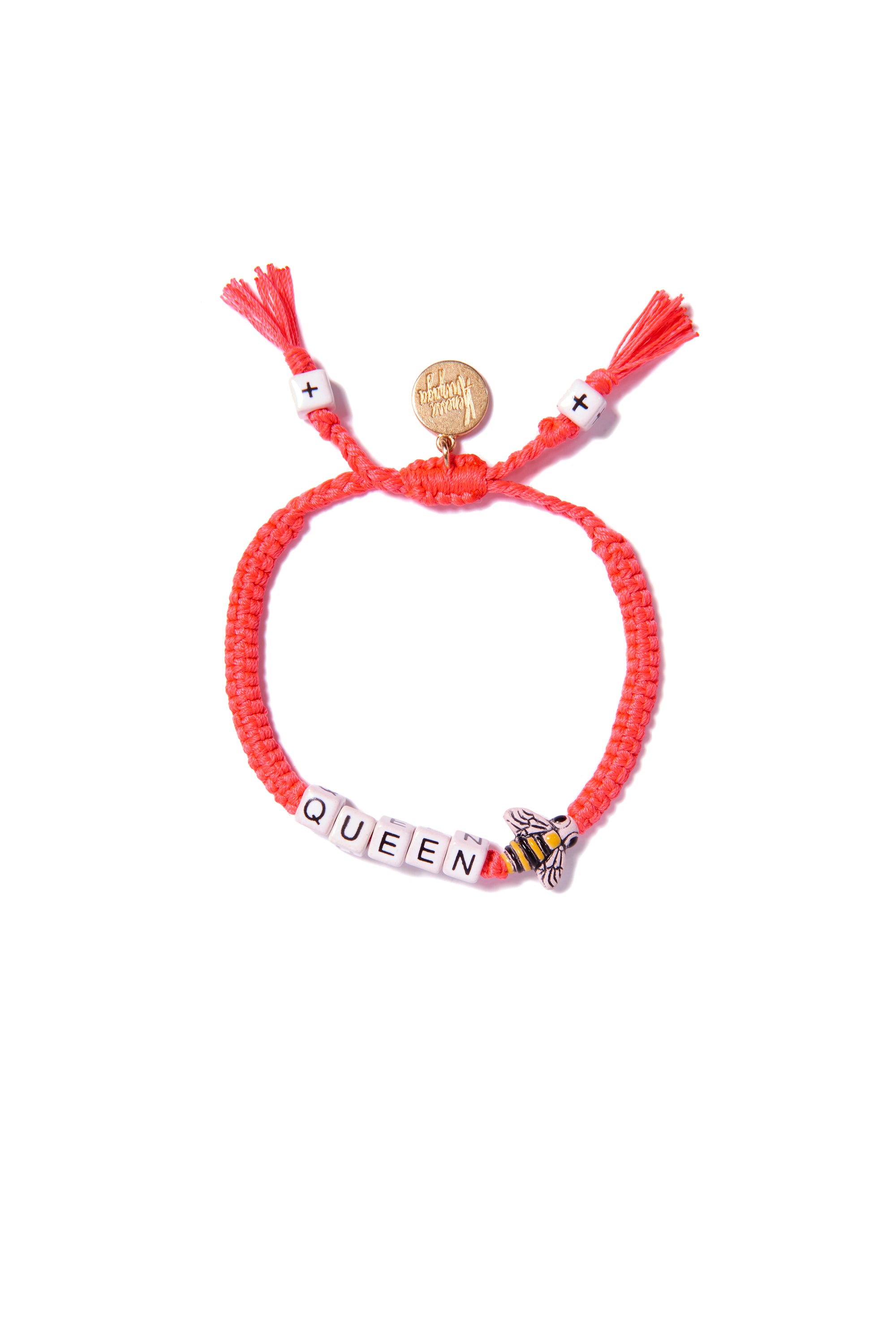 VA Queen Bee bracelet in neon pink