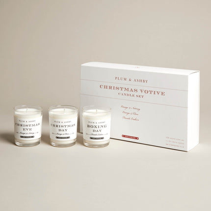P&A Christmas votive candle gift set
