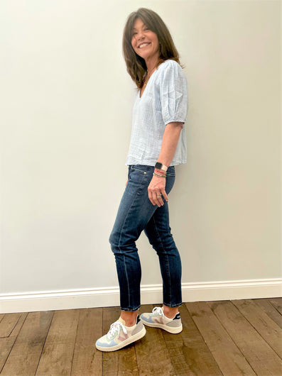 VELVET Louisa Top in Ice