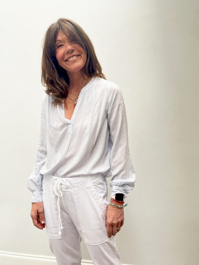 VELVET Lenae Top in Glacier