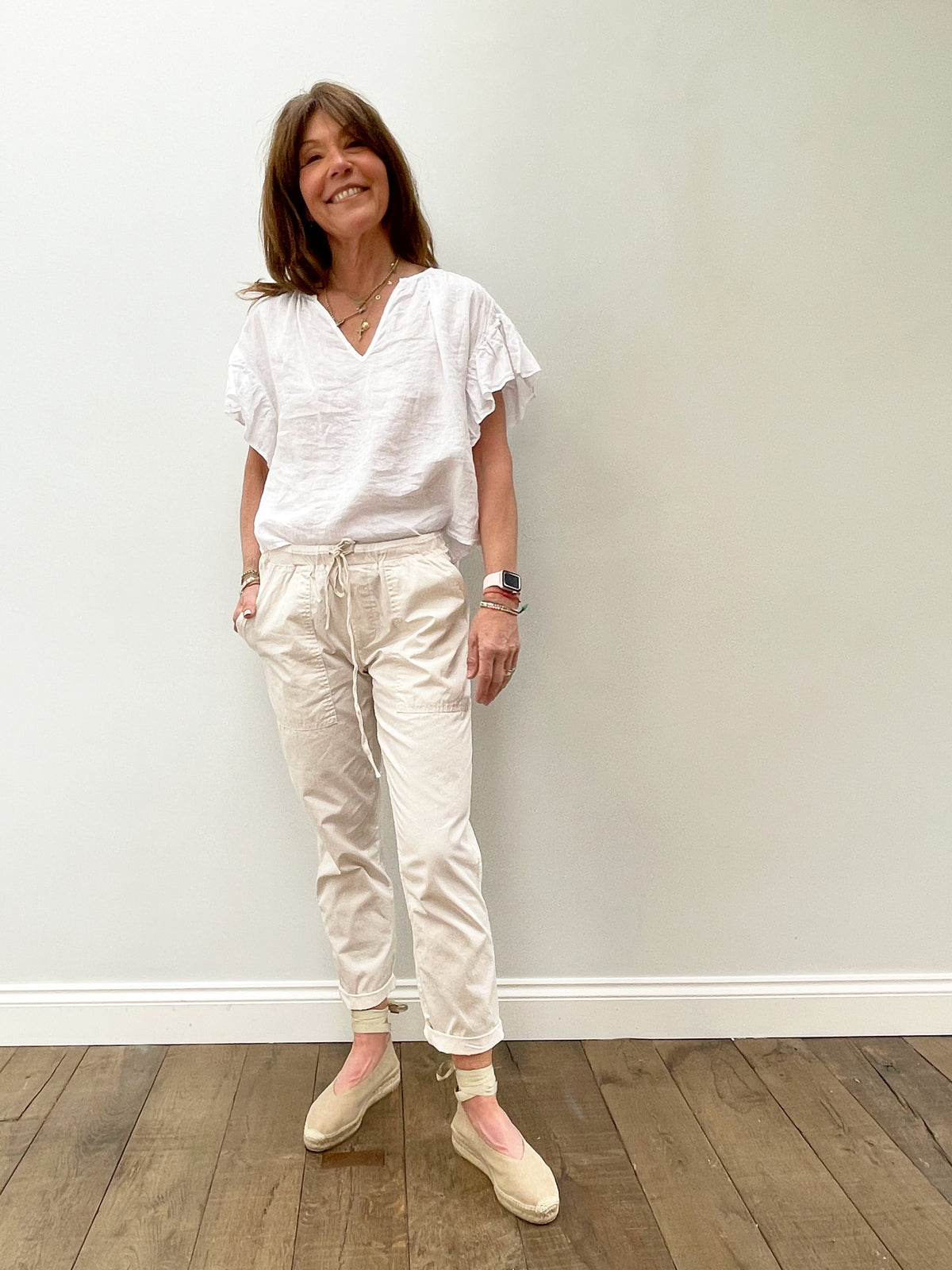 VELVET Misty Pants in Ecru
