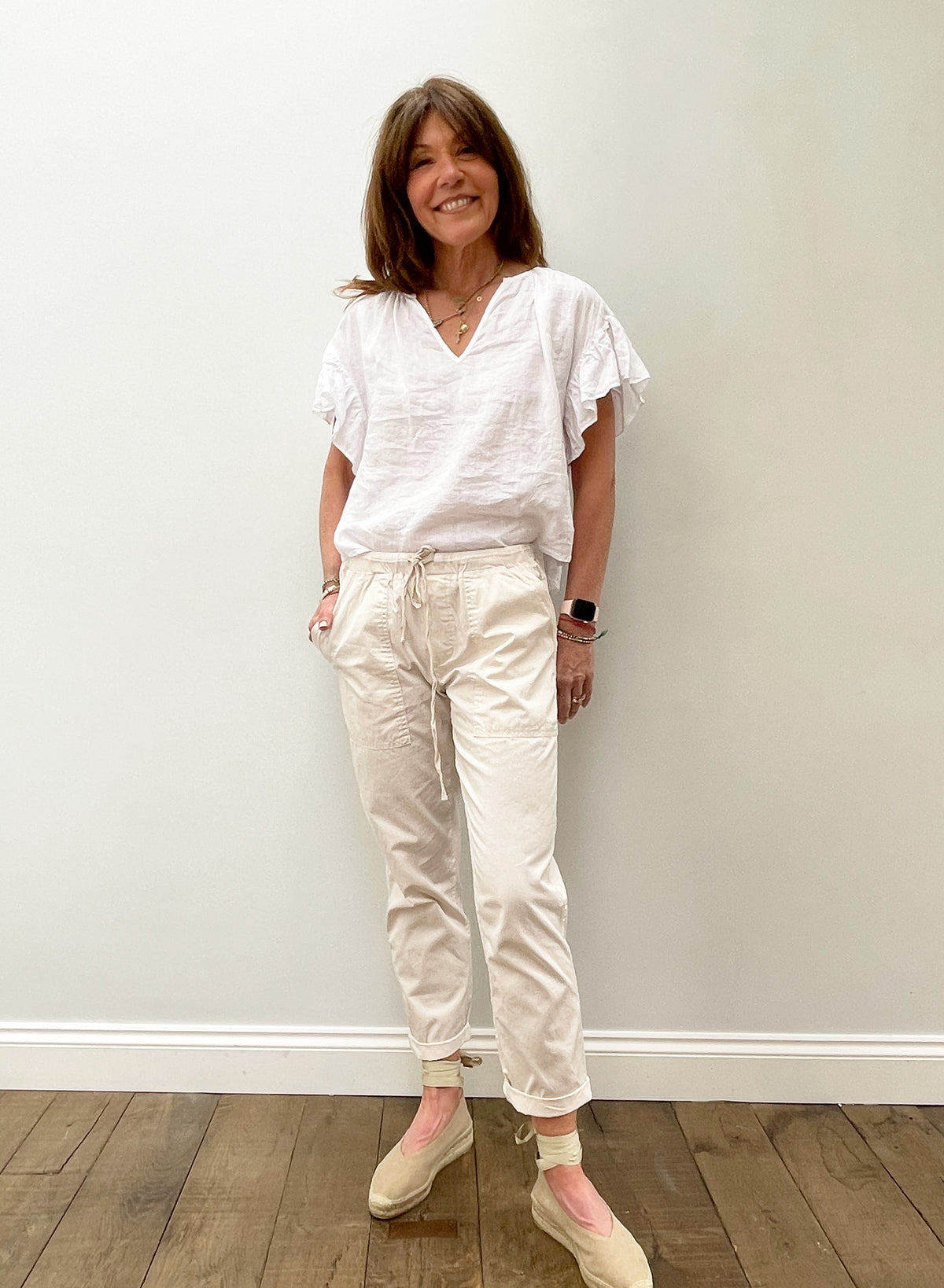 VELVET Misty Pants in Ecru