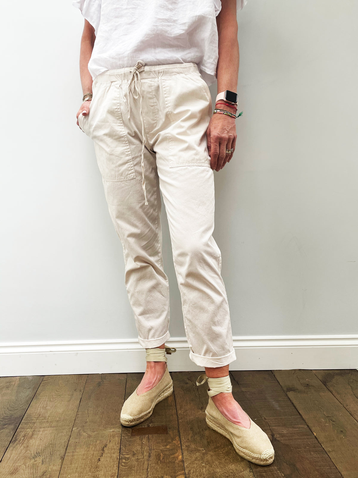 VELVET Misty Pants in Ecru
