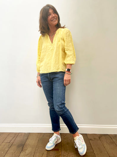 VELVET Ileana Top in Citron