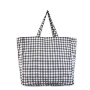 You added <b><u>NOOKI Gingham Shopper in Grey</u></b> to your cart.
